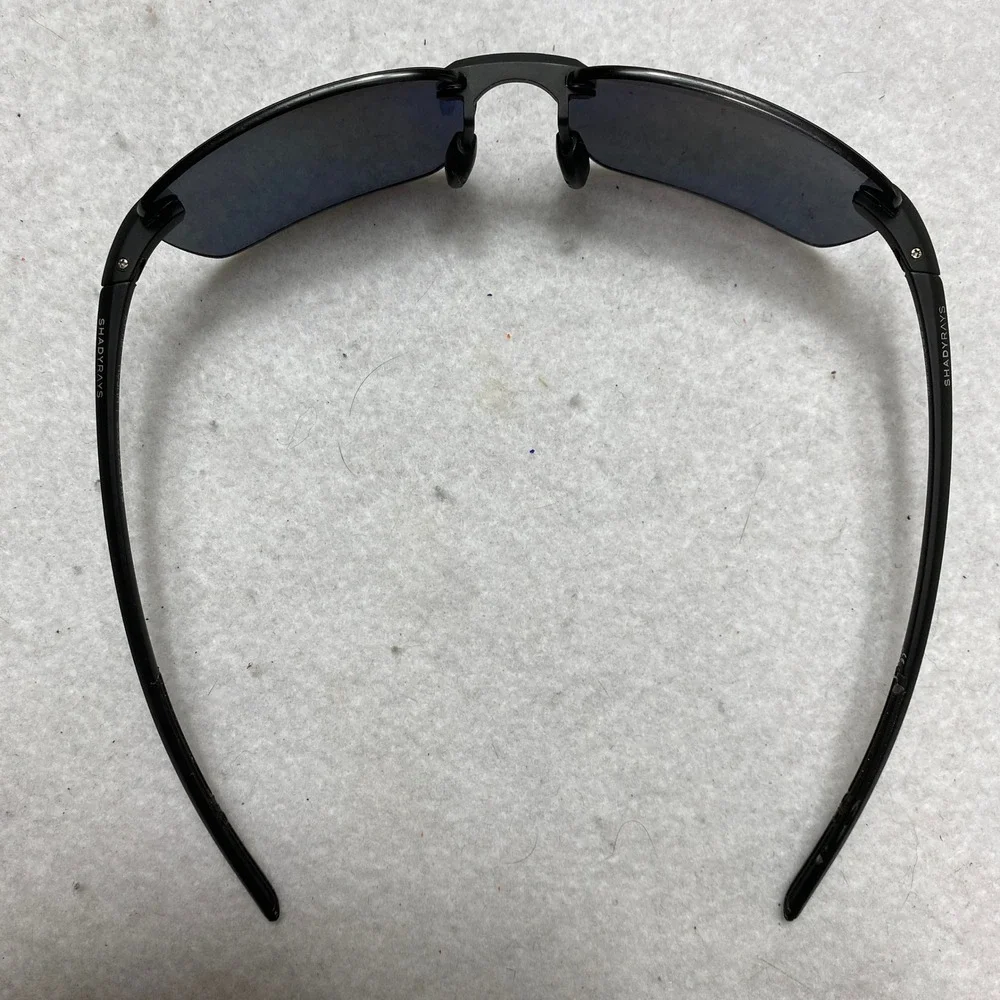 Shady Rays Huron HU-1LX SR Pro Sunglasses Mens OS Black Polarized Rimless